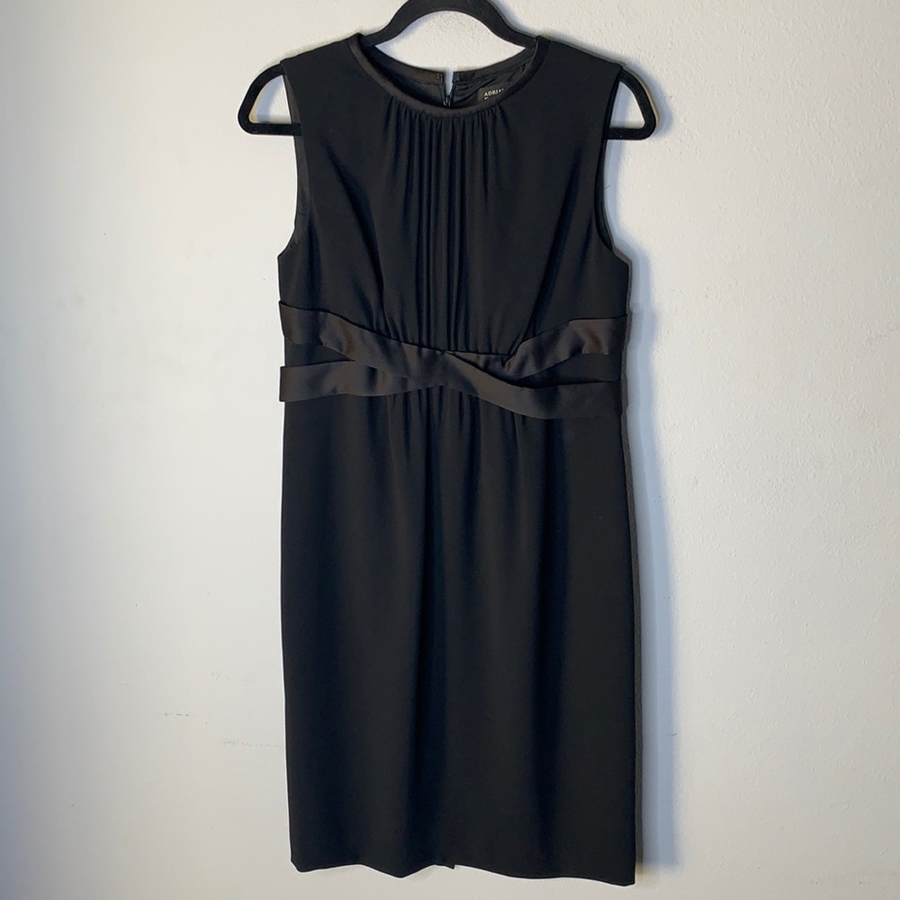 Adrianna Papel black sleeveless midi dress 10 petite